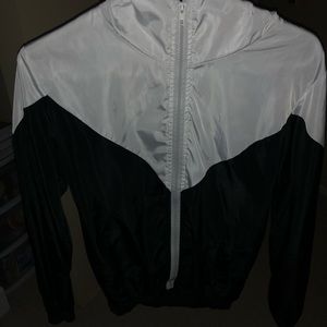 Windbreaker black and white